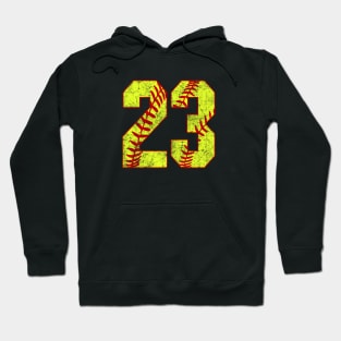 Fastpitch Softball Number 23 #23 Softball Shirt Jersey Uniform Favorite Player Biggest Fan Hoodie